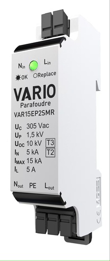 [ADE60102] PARAFOUDRE BIPOLAIRE VARIO VAR15EP2SMR BAS PROFIL IN 5KA (EP)