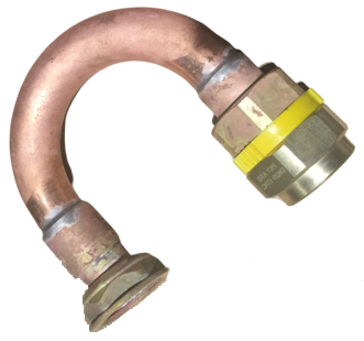 [PNGP26-CROS74] CROSSE SORTIE COMPTEUR 180° CU22 ENTREE FJPC20 SORTIE PLT DN20 L74MM