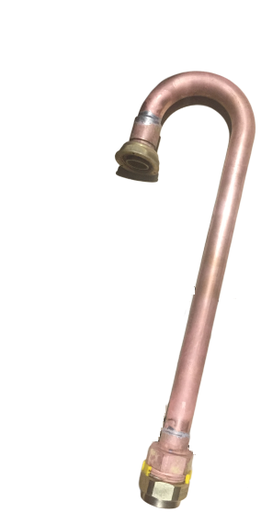 [PNGP26-CROS355] CROSSE SORTIE COMPTEUR 180° CU22 ENTREE FJPC20 SORTIE PLT DN20 L355MM